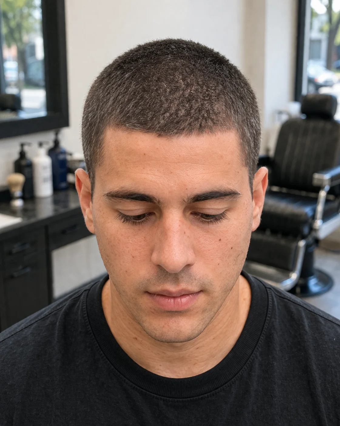 4 Guard Buzz Cut haircut style reference photo