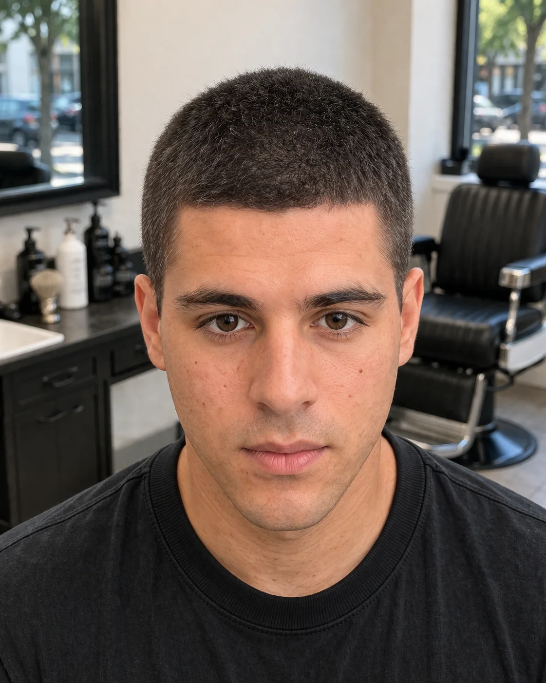 6 Guard Buzz Cut haircut style reference photo
