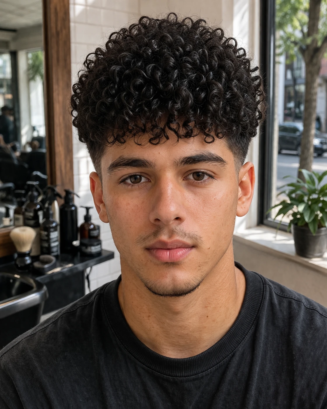 Broccoli Cut haircut front profile with clear silhouette and texture detail.