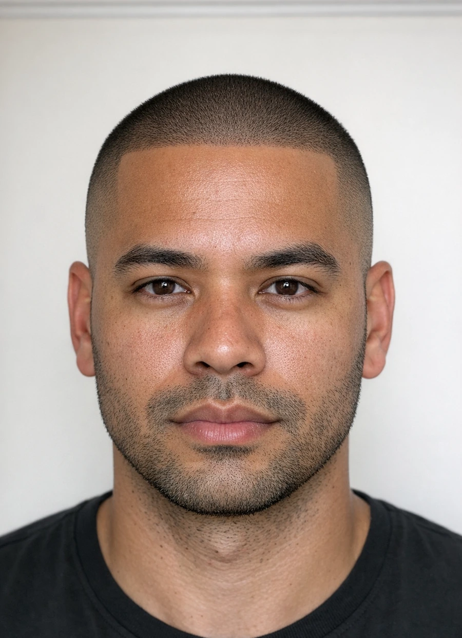 Buzz Cut haircut style reference photo