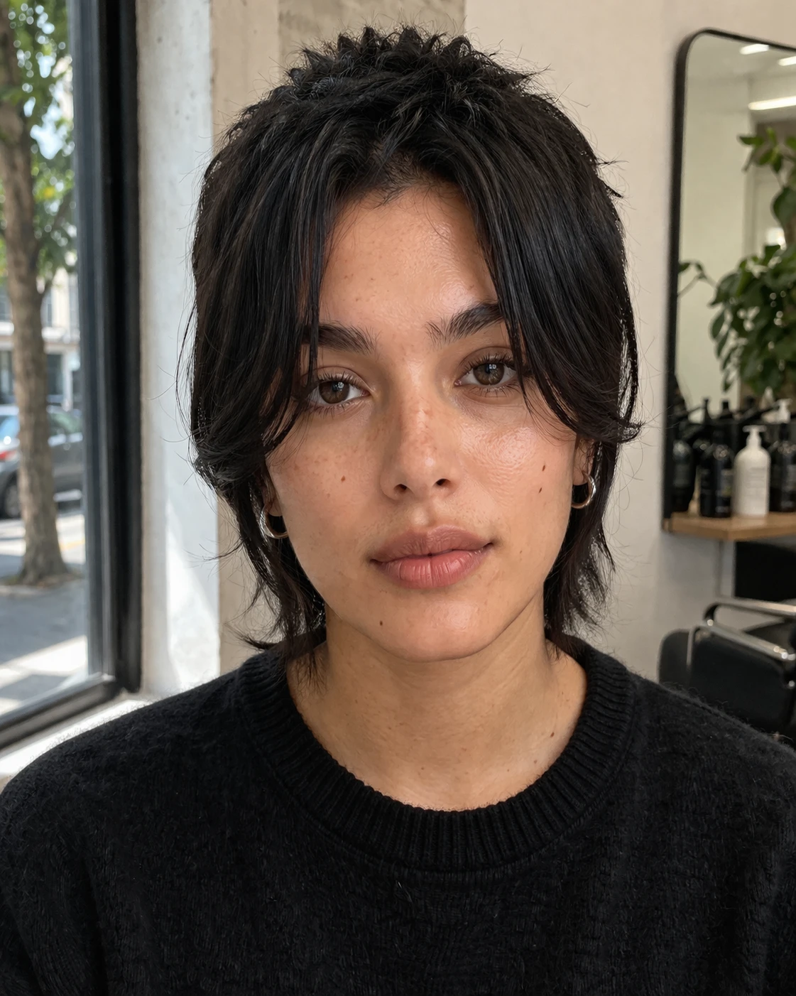 Chelsea Cut haircut front profile with clear silhouette and texture detail.