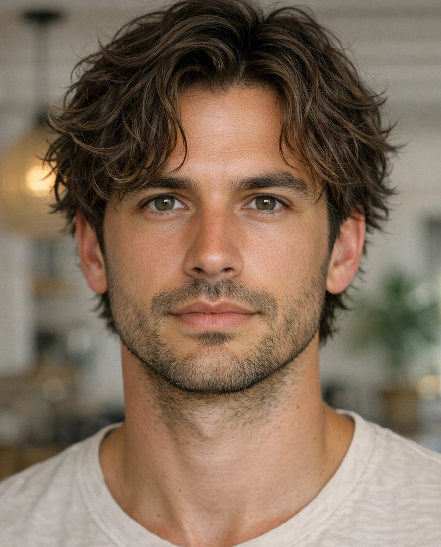 Messy Waves haircut reference