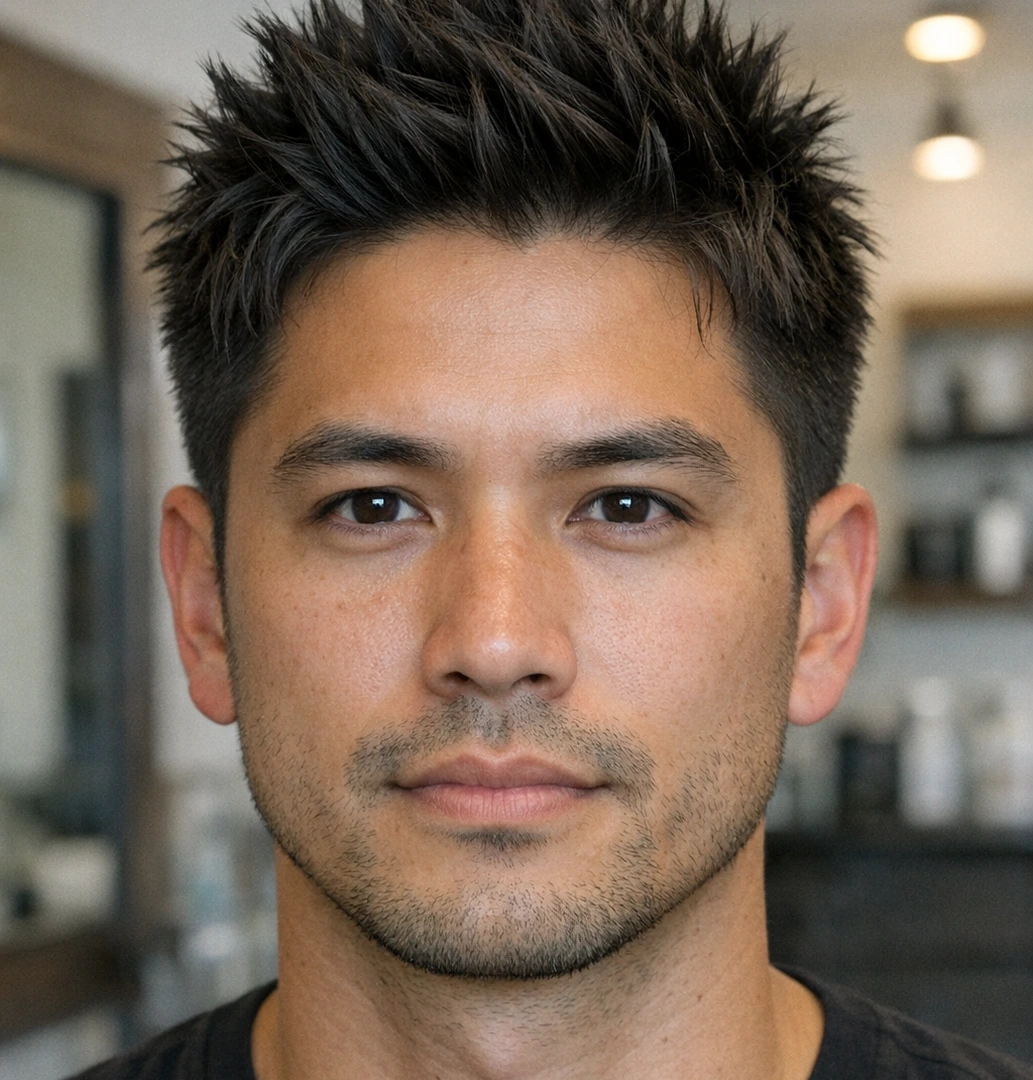 Spiky Hair haircut style reference photo