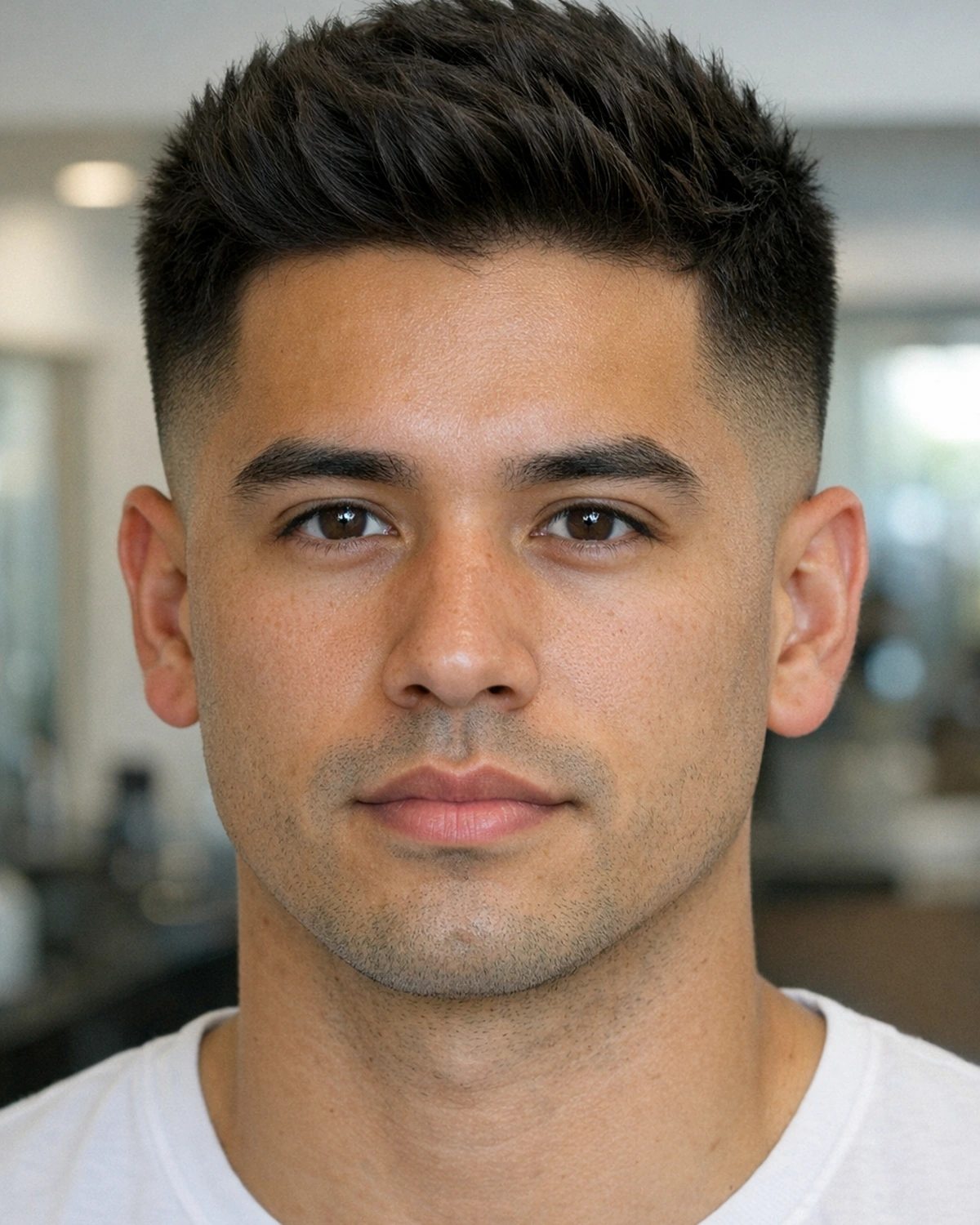 Taper Fade haircut style reference photo
