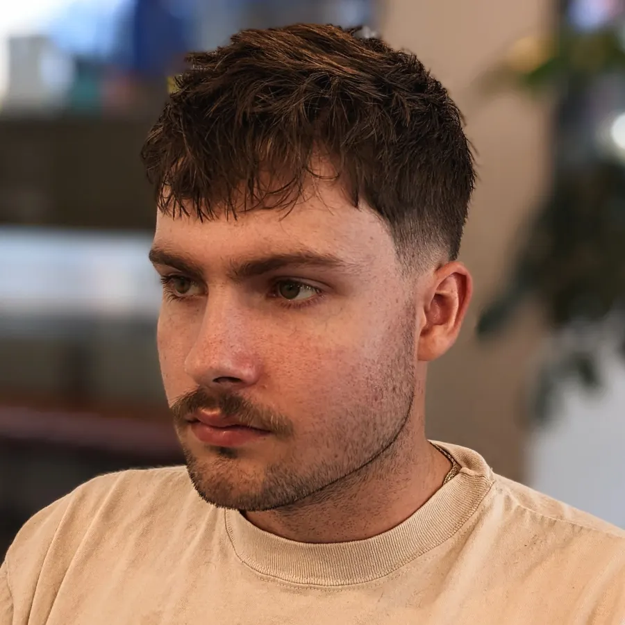 Textured crop three-quarter angle for layer separation detail.