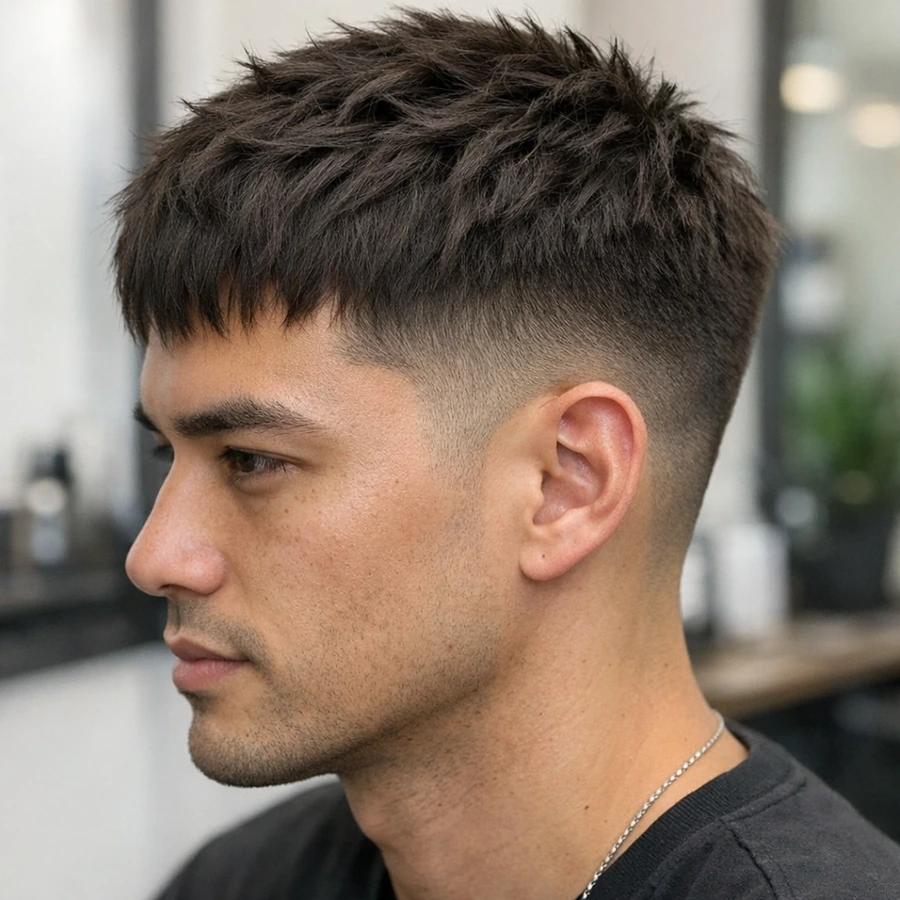 Textured crop three-quarter angle for layer separation detail.