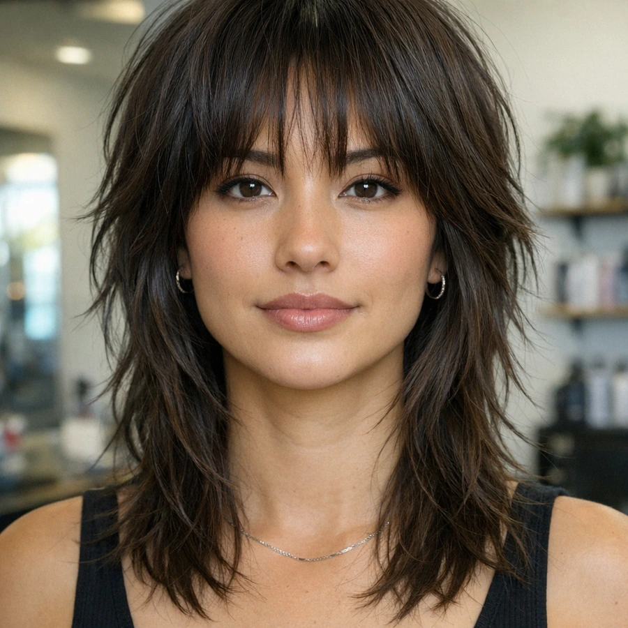 Wolf Cut for Women haircut reference